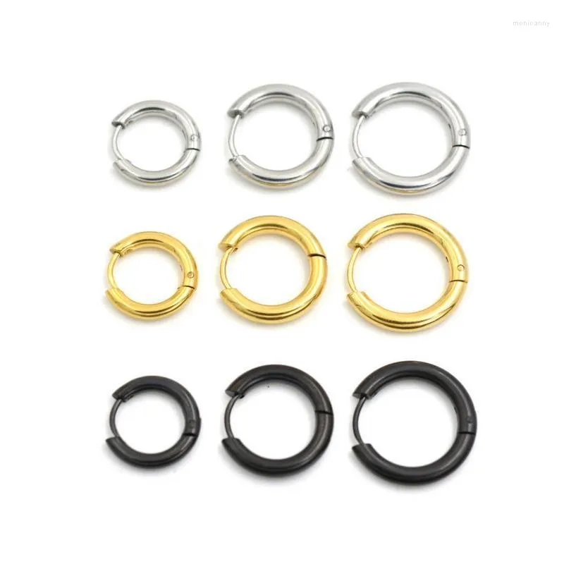 Stud Alisouy 1 Pair High Quality Men Titanium Ear Hoop Huggie Sleeper Earrings Piercing SimpleStud Moni22