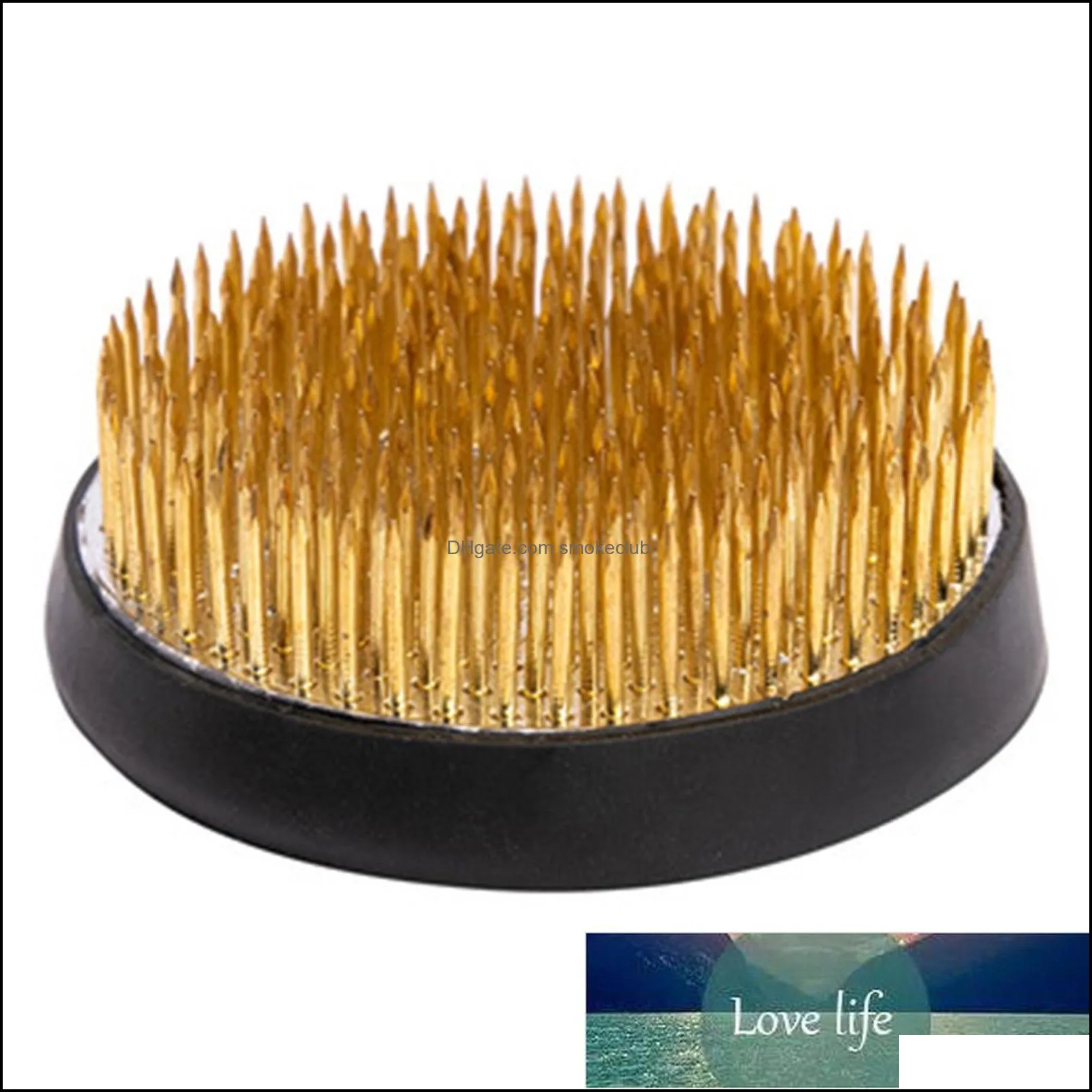 Round copper needle flower arrangement with rubber sleeve Ikebana Flower Arrangement Supplies, Quality Flower Holder Pin Frog Factory price expert design