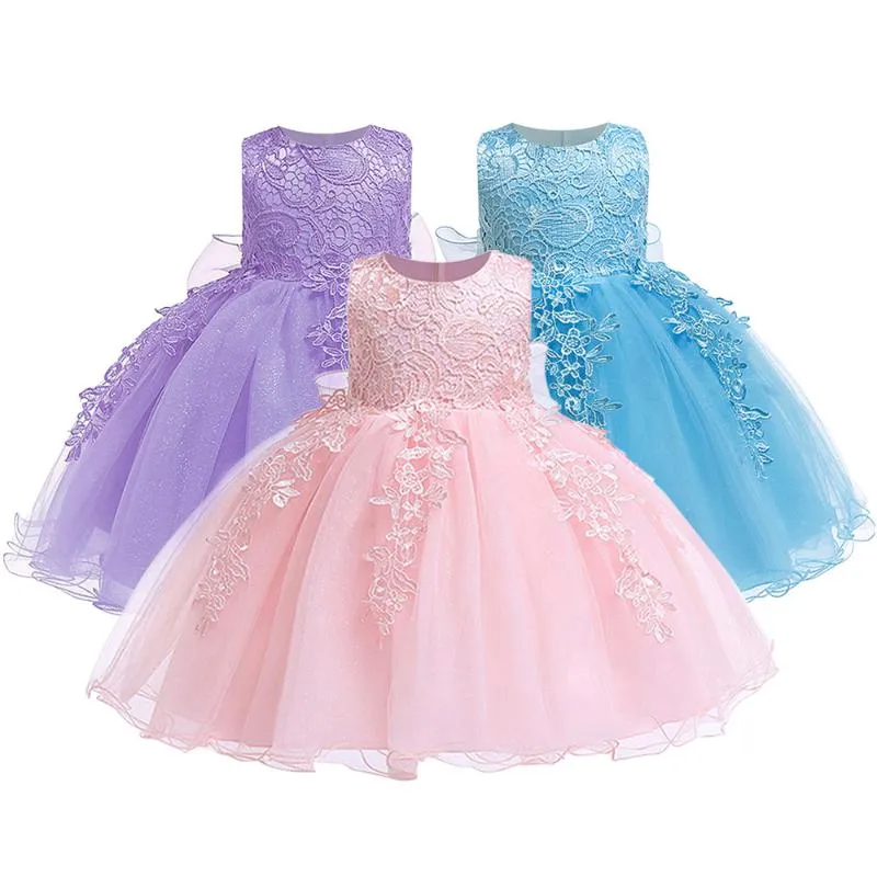 Girl's Dresses Lace Baby Girl Dress Girls Birthday Vestido Party Princess Christmas Wear DressGirl's