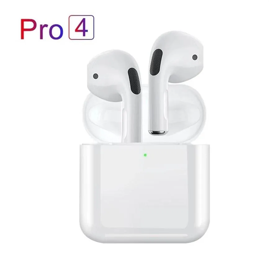 Pro 4 TWS Wireless Kopfhörer Ohrhörer Bluetooth-kompatibler 5 0 Wasserdichtes Headset mit Mikrofon für Xiaomi iPhone pro4 Ohrhörer238u2428