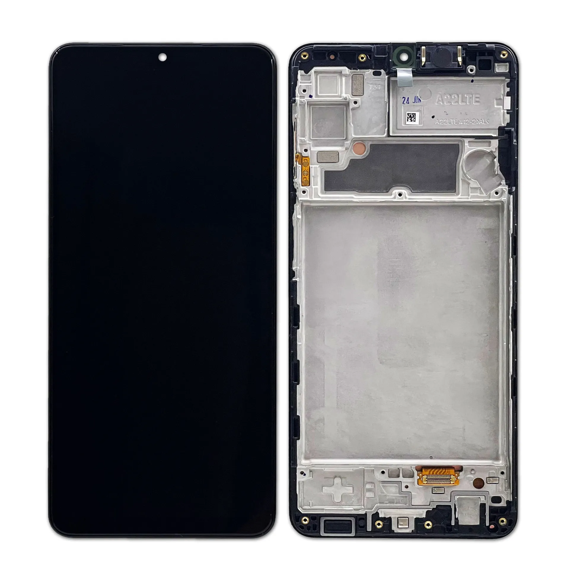 LCD -display för Samsung Galaxy A22 4G A225 OLED SCREEN Touch Panels Digitizer Assembly Replacement