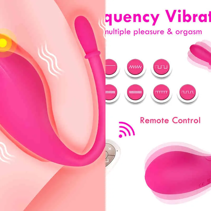 Nxy Vibromasseurs Bluetooth Gode pour Femmes Sans Fil App Télécommande Oeuf Vibrant g Spot Stimulateur Vibrateur Vaginal Ball Sex Toys 220509