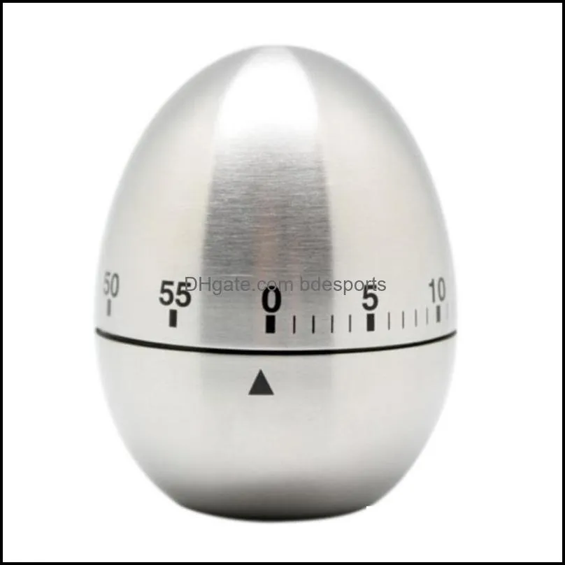 Mechanical Egg Fruit Kitchen Timers Countdown 60 Minutes Alarm Stainless Steel Cooking Tool Home Timer Eggs Dinning Accessaries