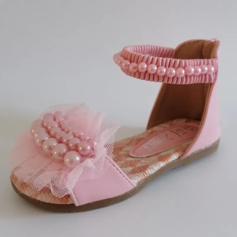 Sandales blanches pour filles élégantes fête fille princesse romaine enfants sandale marque de luxe 220525