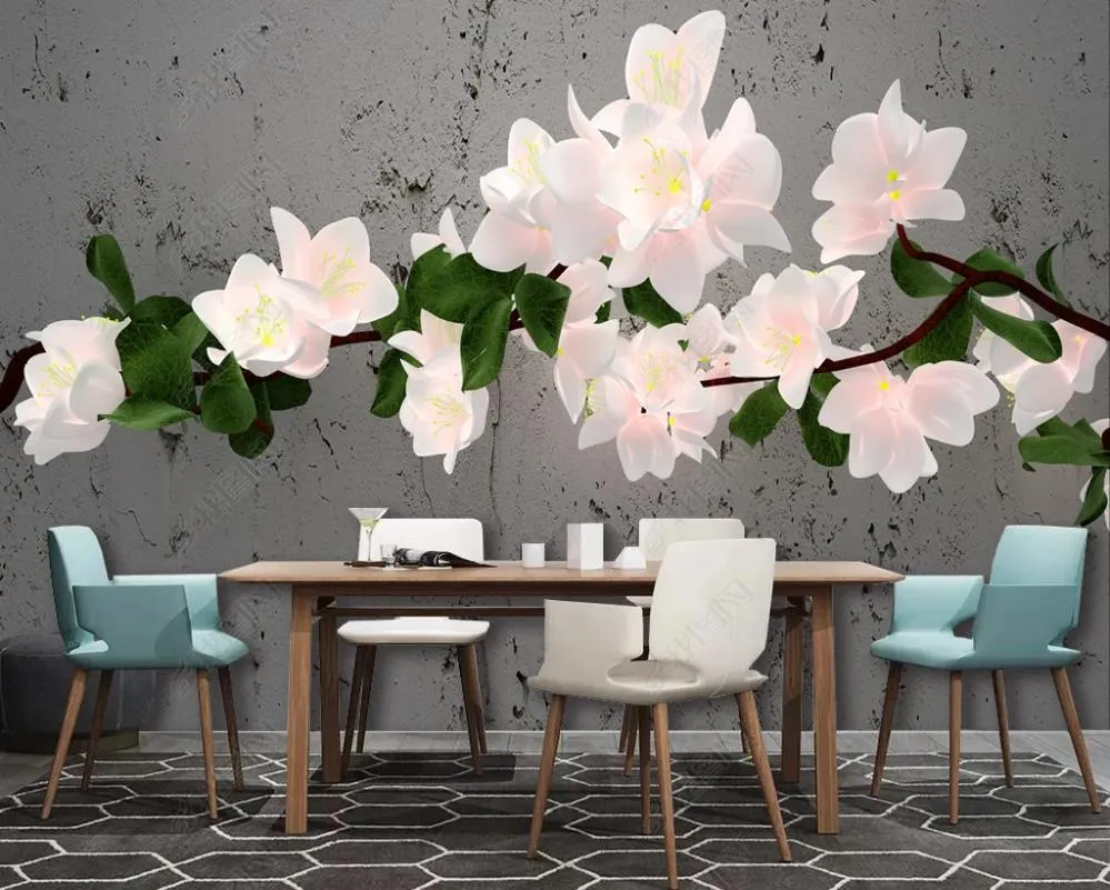 3d wallpapers mural pink flowers background wall living room bedroom sticker decoration Murals on the wallpaper rolls for walls papel de parede 3d home decor