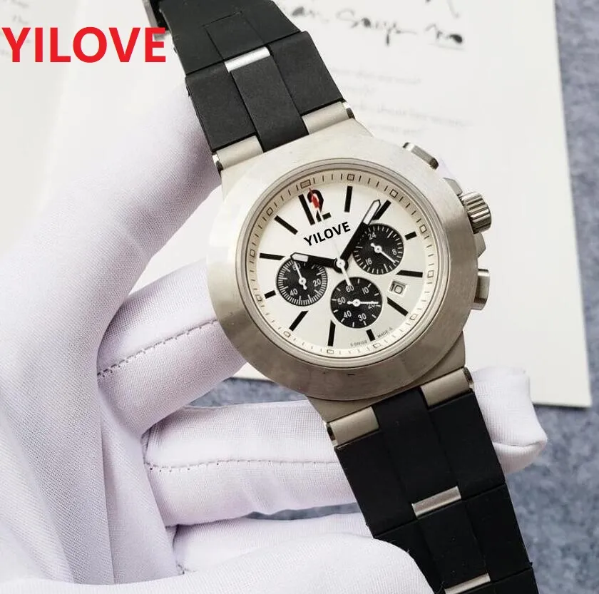 Modelo de alta qualidade Quarz Chronógrafo masculino Relógio de 44 mm de aço de aço Super Luxury Watches Edition Limited Super Designer Wristwatches Montre de Luxe