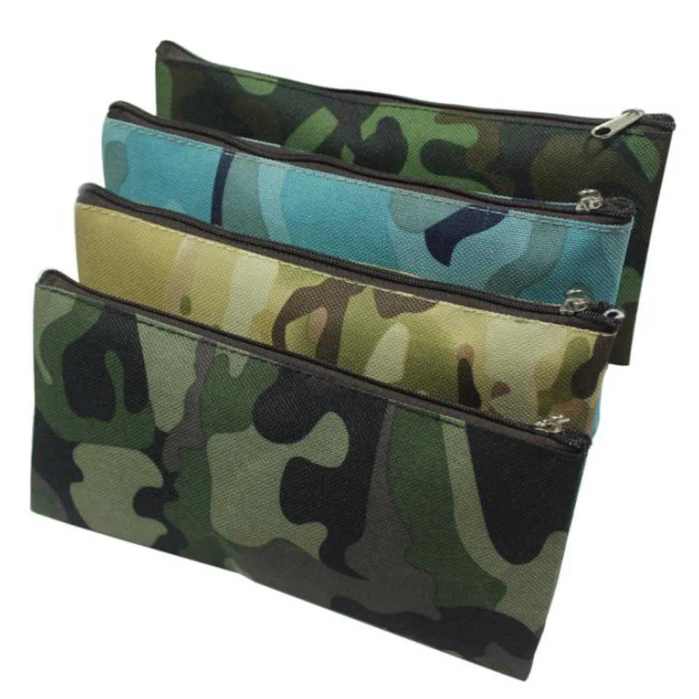 Camouflage Cosmetic Sac Crayon Sac Boys Girls Stylo Storage Case Camo Pochette Cosmetic Browny Support Organisateur de maquillage