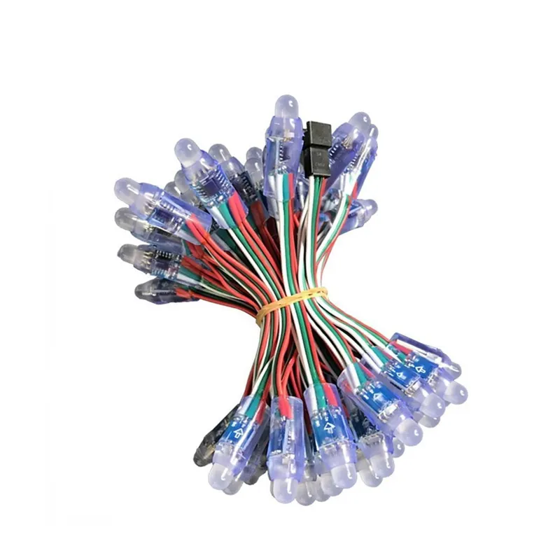 12V Christmas Lights: Addressable RGB LED Pixel Module Lights, 12mm ...
