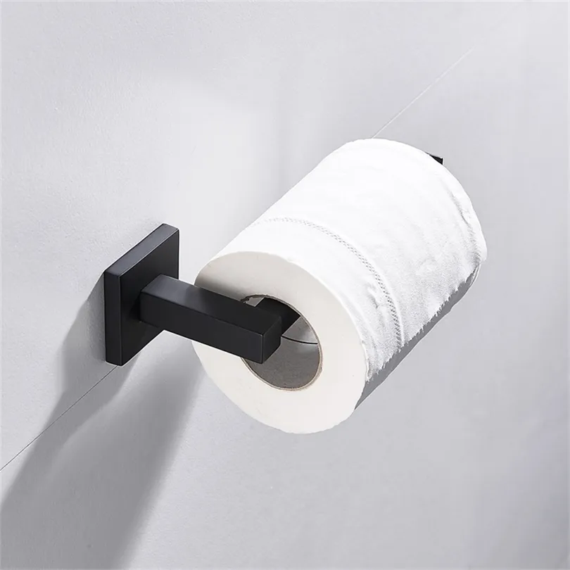 Salle de bain Papier de papier toilettes Noir en acier inoxydable accessoires de salle de bain Cuisine de la salle de bain murale.
