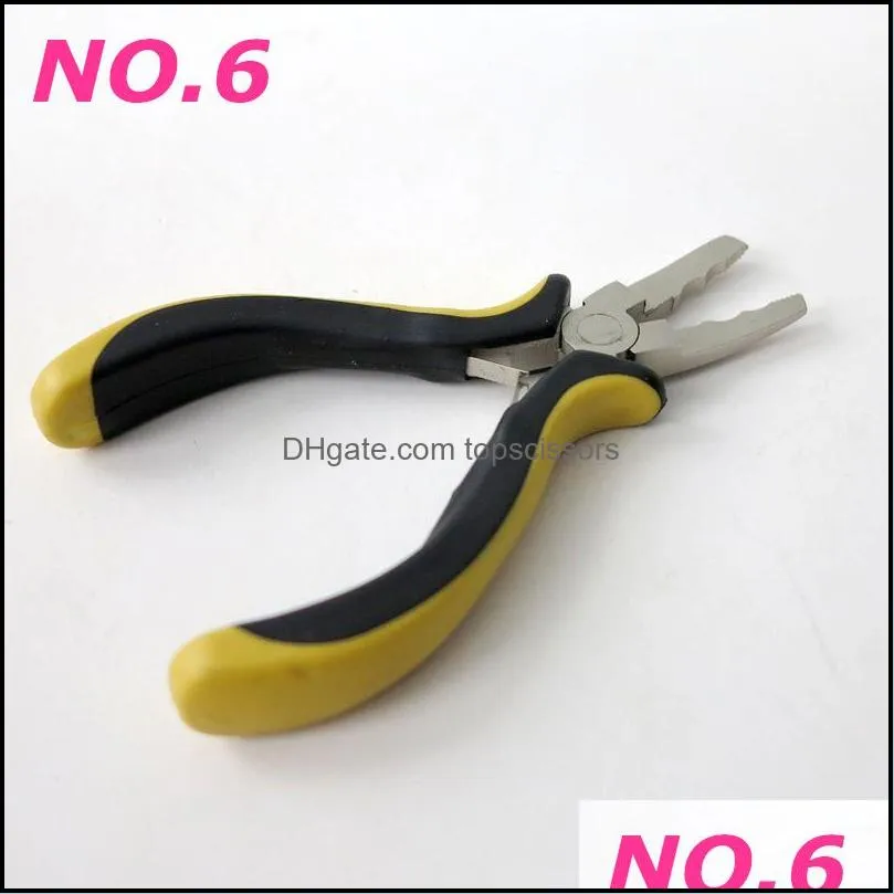 Hair Extensions Pliers Professional Pliers Pincers Pulling Tool For Silicon Micro Rings Beads Pre bonded hair More styles