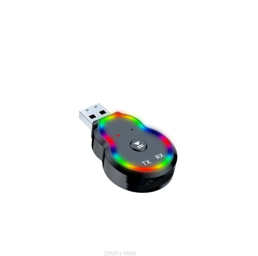 Cavo 3.5 Mm Bluetooth Adattatore Bluetooth 5.0 2 In 1 Ricevitore/Trasmettitore Wireless - Per TV, Auto, PC, Cuffie E Altoparlanti Con Cavo 3.5 Mm Adattatore Bluetooth Per Tv