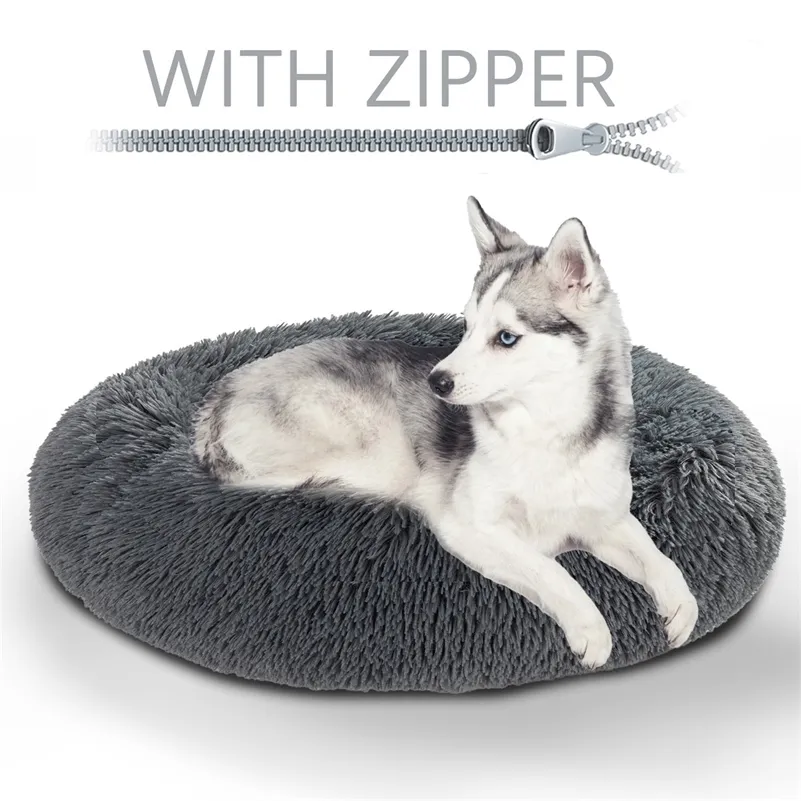 King Calming Donut Dog Bed Xxl Sofa Memory Form Washable Fluffy Luxe S