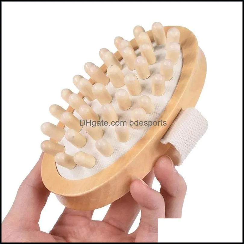 5Pcs Dry Brushing Body Brush Set Massage Brushes Bath Scrubbers Bamboo BodyBrush for Back Exfoliating Natural Bristles Shower Tool