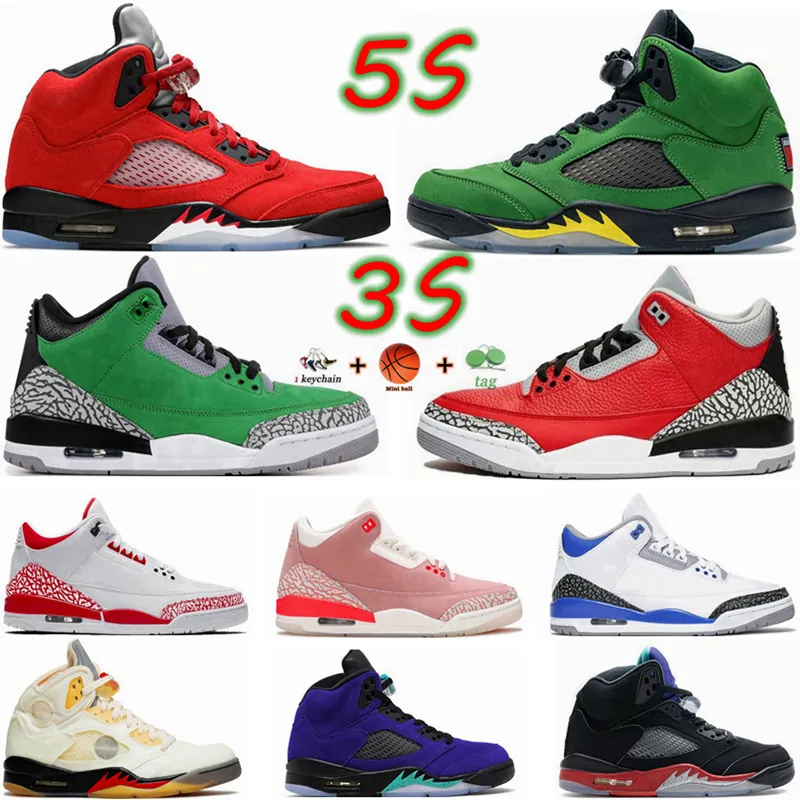 Jumpman 3 basketball shoes men for sneaker 3s Cool Grey Race Blue 5s Fire Red Oreo Top 3 Raging Red mens trainers outdoor sports sneakers jorden jorden3 jorden5