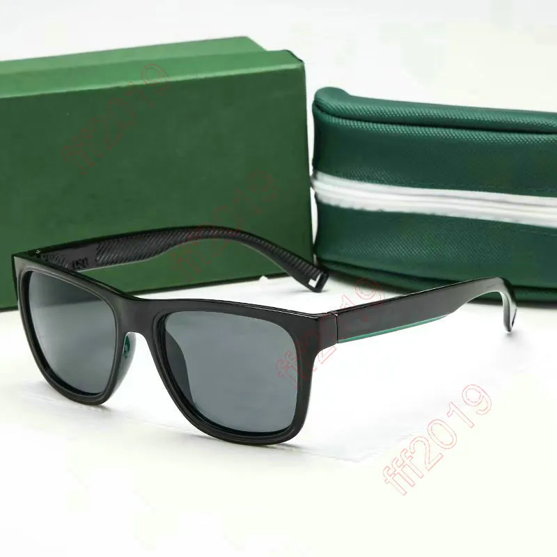 Occhiali da sole quadrati di design di marca per uomo Occhiali da pesca da guida con montatura nera Occhiali da sole sportivi da esterno Uomo UV400 Masculino Lunette De Soleil