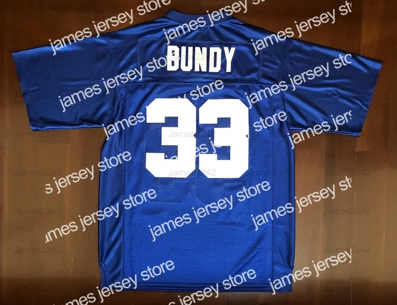 قمصان كرة القدم Al Bundy #33 Polk High Men's Football Jersey متزوجة ولديها أطفال مخيطون أبيض S-3XL عالي الجودة