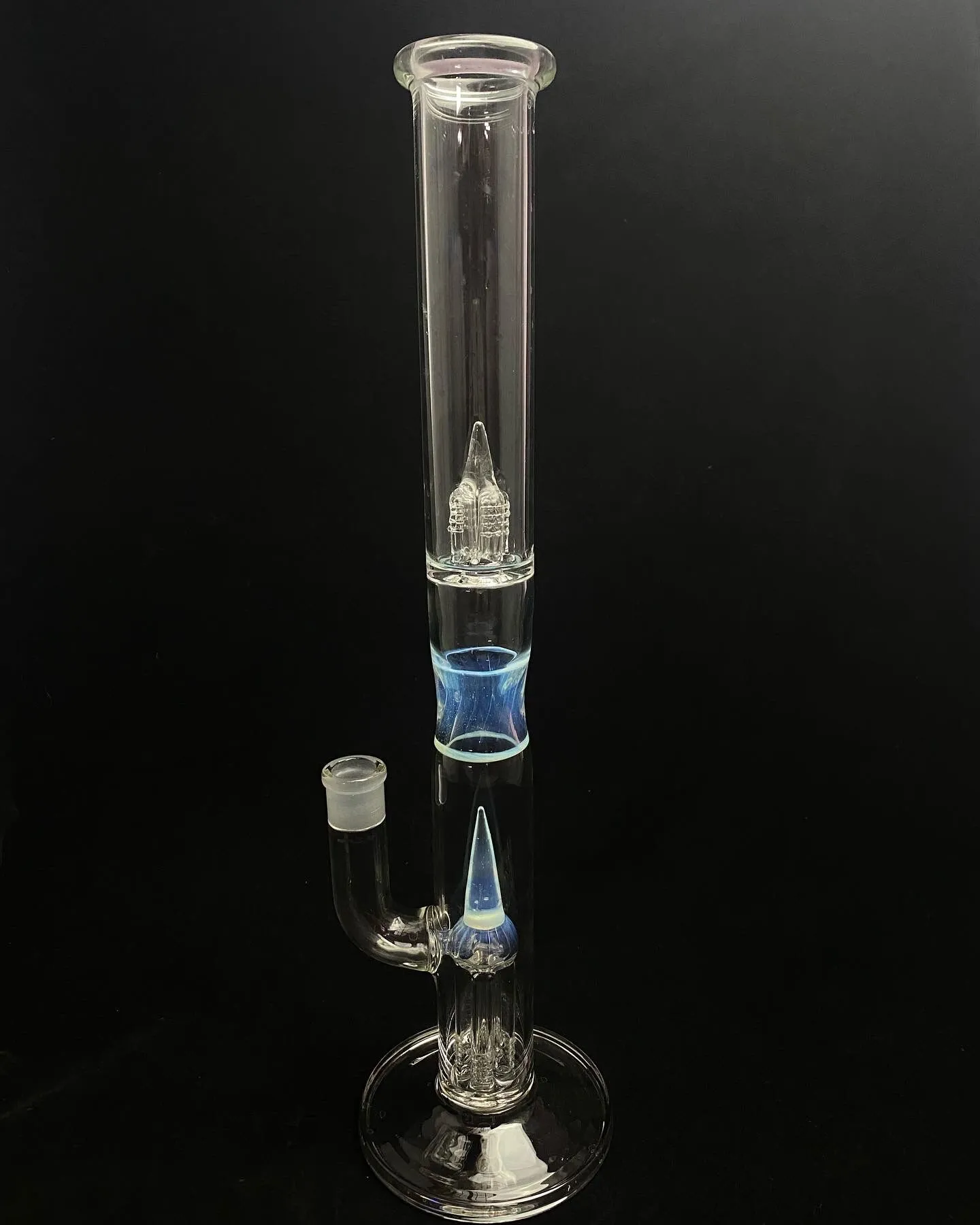 Biao Glass Smoking Pipe 18 Inch White Secret Bong With 18mm Joint