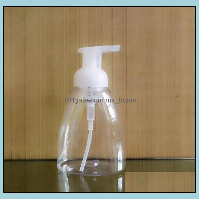 300ml hand pump liquid soap dispenser plastic bathroom hotel liquid soap foam bottle clear foam make up shampoo lotion containers