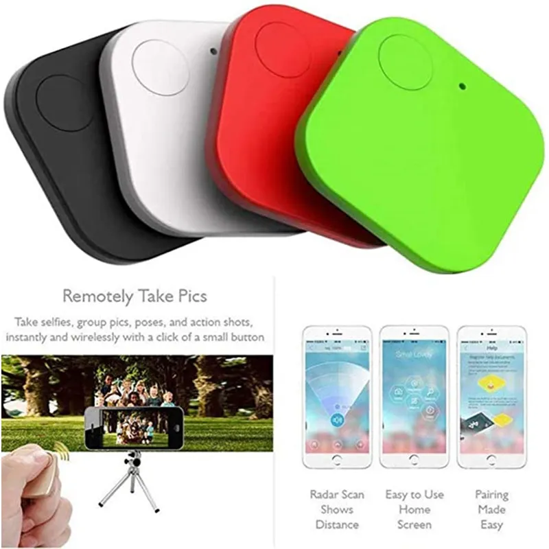 Smart Tracker 4 Pack, Key Finder Locator Wireless Anti Lost Alarm Sensor  Device Remote Finder, for Kids Locating Phone Keys Wallets Luggage Item