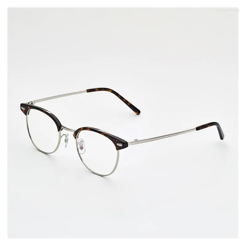Mode lunettes de soleil cadres 2022 acétate titane lunettes cadre hommes Vintage Prescription myopie optique lunettes corée Eyewear1