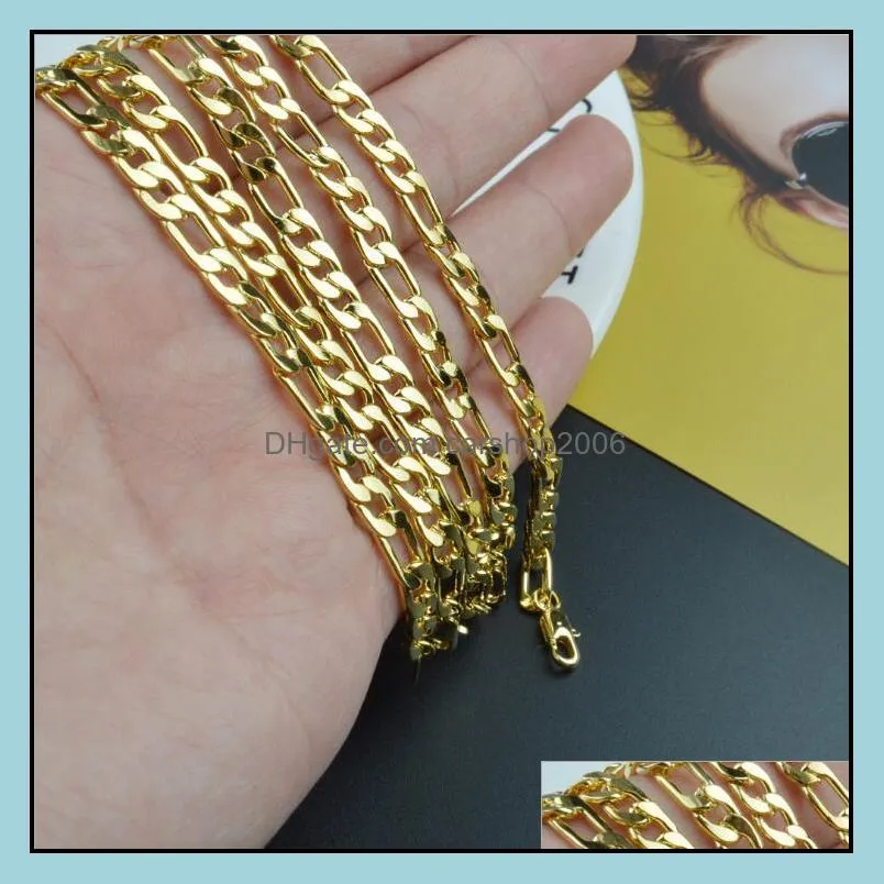 5mm gold bracelet chains for men hot sale silver link chain bracelets 19-23cm fashion jewelry wholesale free shipping - 0769wh