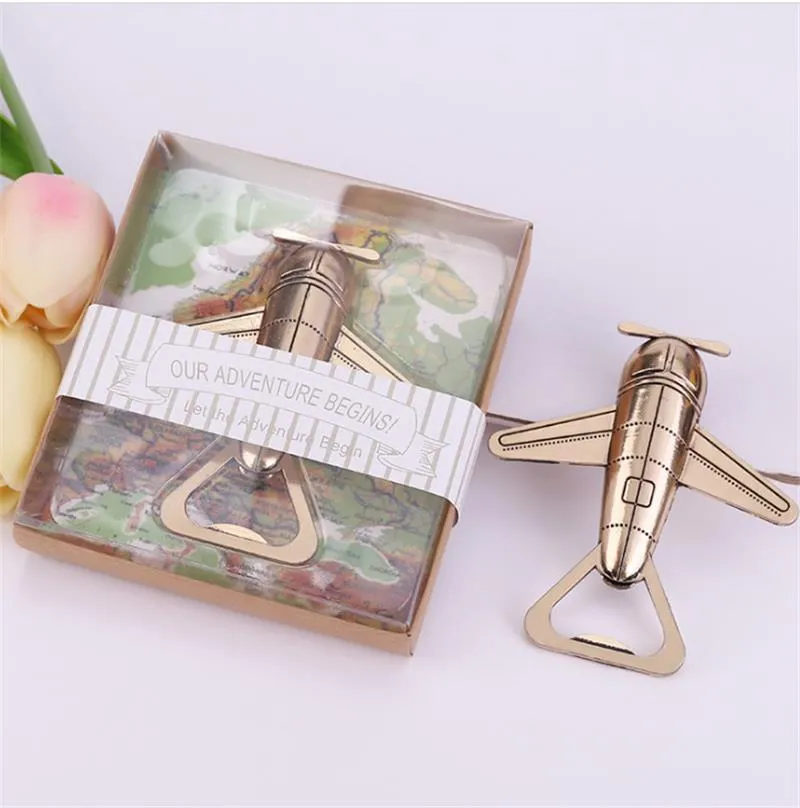 DWE14115 Antique Airplane Beer Opener Creative Party Favors, Kitchen Tool With Aluminum Alloy