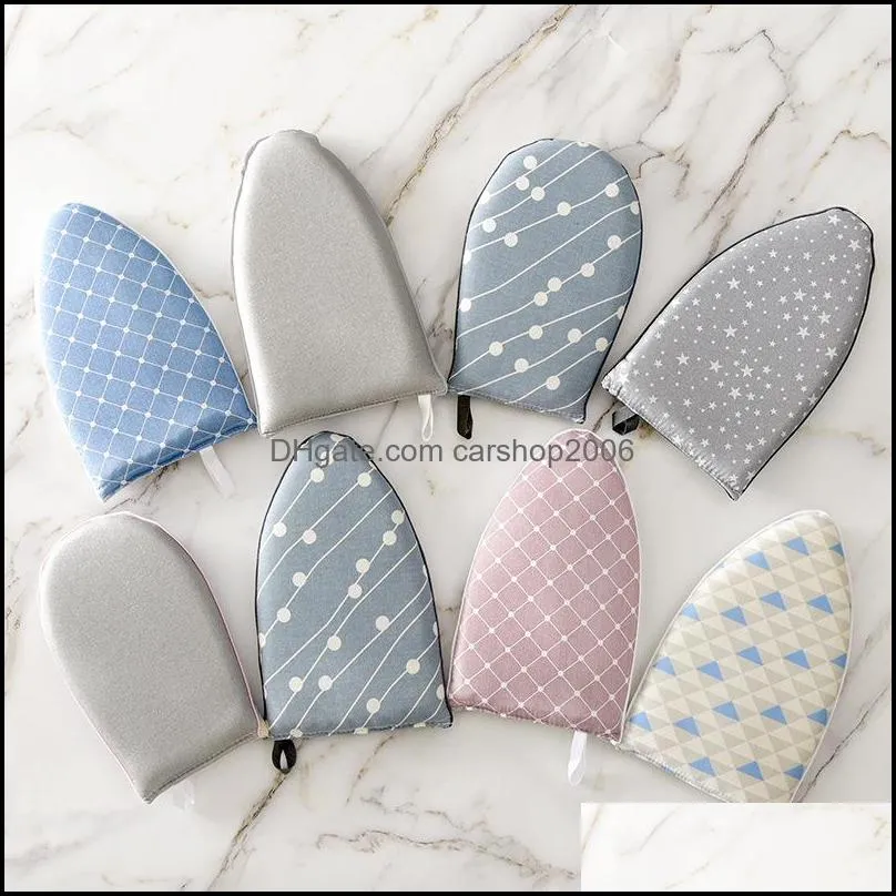 handheld mini ironing pad heat resistant glove for clothes garment steamer sleeve ironing board holder portable iron table rack