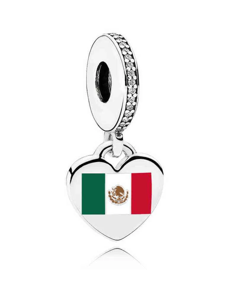 NEW 2019 100% 925 Sterling Silver Mexico Pendant Dangle Charm Fit Diy Women Europe Original Bracelet Fashion Jewelry Gift AA220315326H