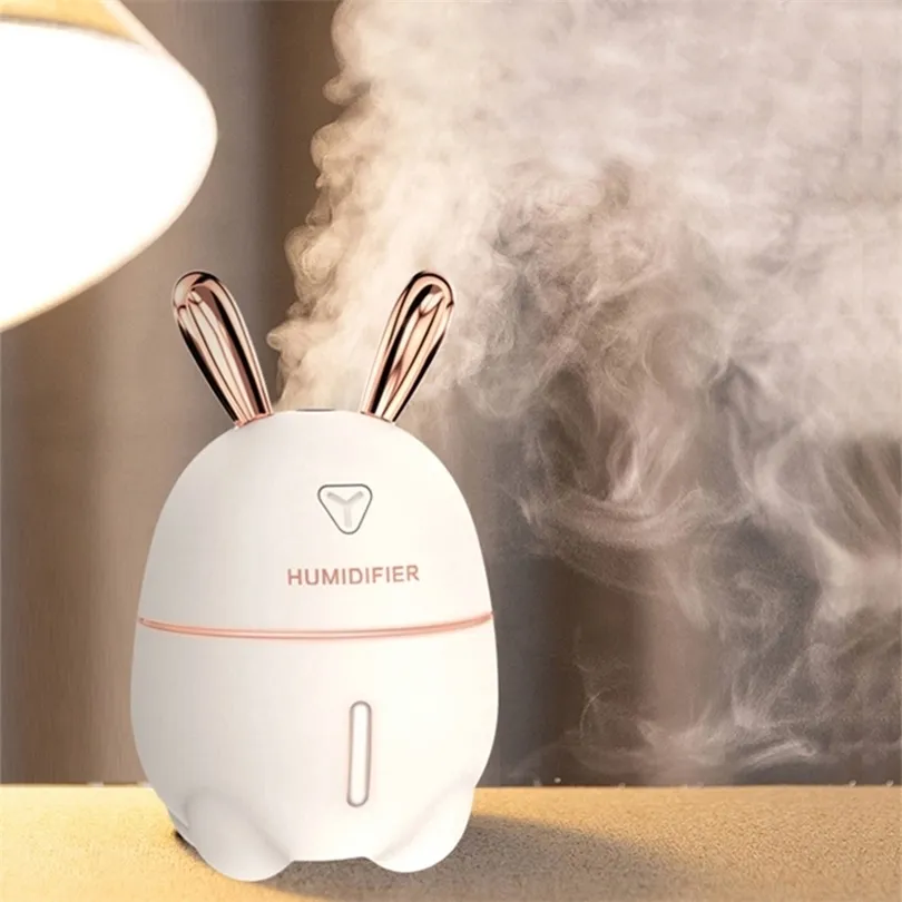 300ML Car Air Humidifier USB Aroma Diffuseur d'huiles essentielles pour la maison de voiture Aromatherapy Humidificador Difusor avec Nightlight Lamp 201009