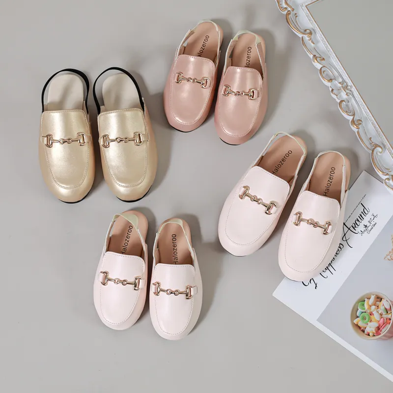 Sepatu Anakanak Slide Luar Ruangan Anakanak Sandal Emas Bayi Perempuan Balita Lakilaki Merek Flat Princess Slide Slip On Sepatu untuk 220611