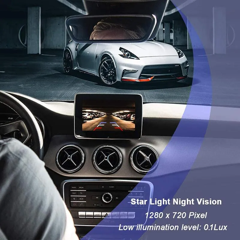 Comprar Cámara de Vista trasera de coche, visión nocturna, CCD, Full HD,  ángulo de visión panorámica de 170 grados, accesorios impermeables para  cámara de coche para asistencia de estacionamiento