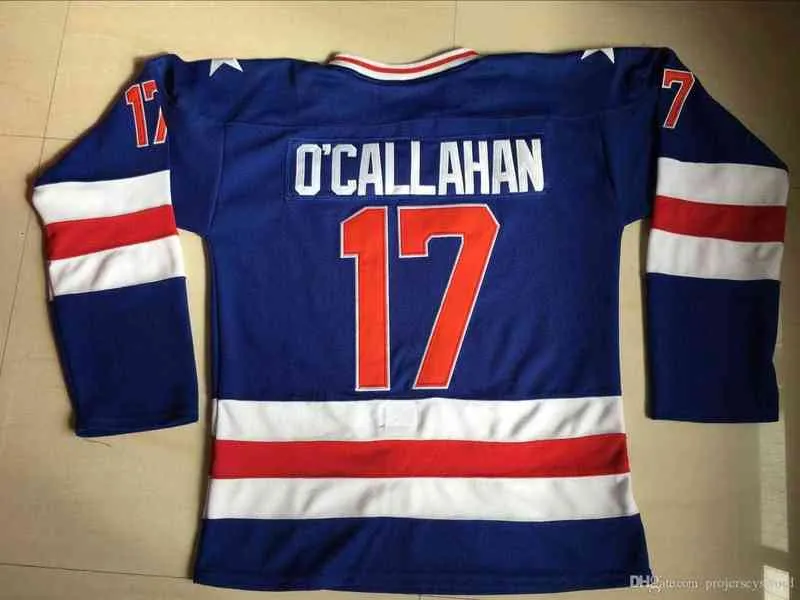 1980 Miracle On Ice Hockey Jersey #17 Jack O