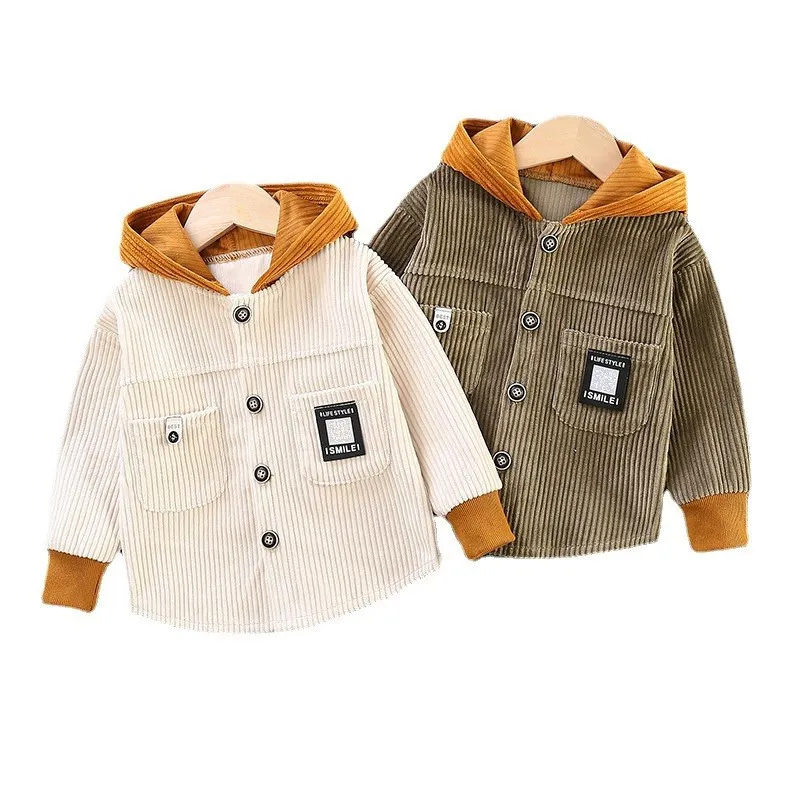 JACETAS MATHE BEBￊ GONE GARVRAS Roupas da primavera Autumn Kids Casual Sport Jacket Capeled Clothing Casual Cotton Clothing Foster Fantaspume 220826