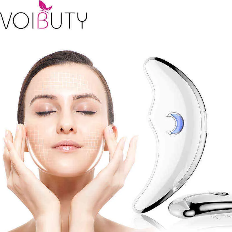 Electric Face Body Muscle Massage Device Facial Skin Lifting Massager Anti-aging Wrinkle Removal Machine Scrapin Tool 220512