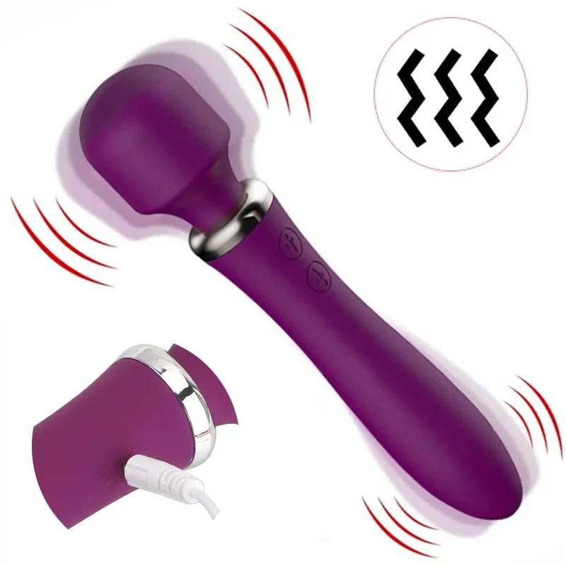 Leistungsstarker Dual-Motor G-Punkt-Dildo-Vibrator AV-Stab Körpermassagegerät Erwachsenes sexy Spielzeug für Frau Klitoris Stimulieren weibliche Erotik