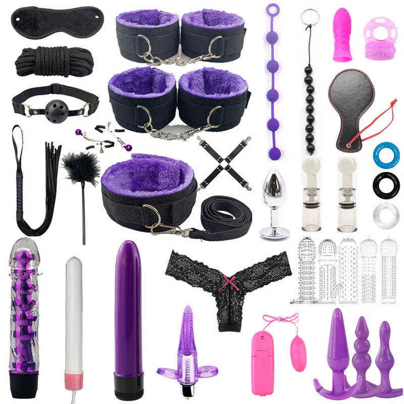 Nxy Sex для взрослых игрушек SM Product Toys BDSM Комплекты рабства воротник воротник кнут для задних плагин эротические игры наручники для S 0507