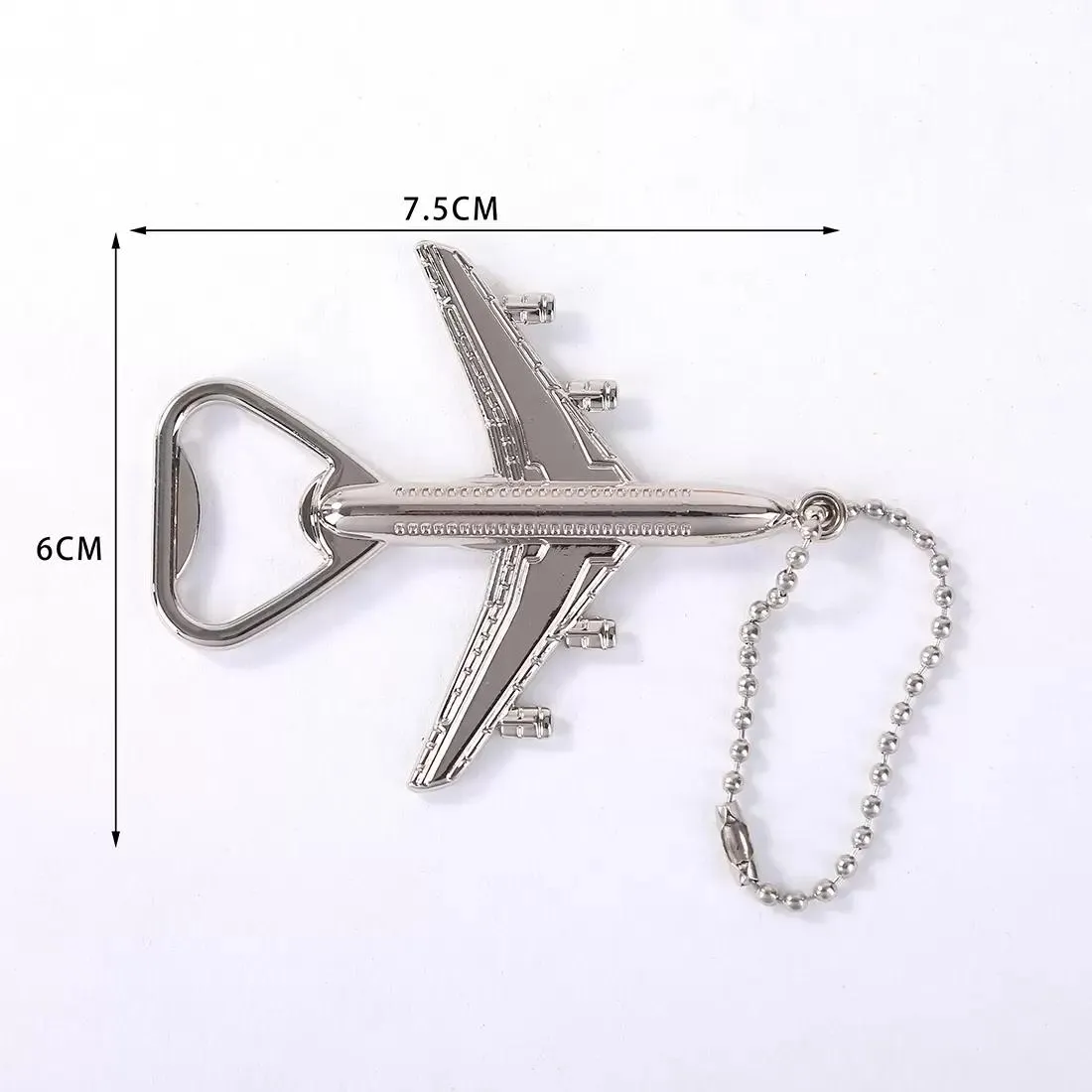 Retro Airplane Beer Bottle Opener Aircraft Keychain Alloy Plane Shape Opener Keyring Wedding Gift Party Favors Kitchen Tools GGA2720