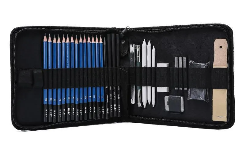 Professional Art Set Drawing And Sketching Set Drawing Sketching Charcoal  Pencils. Kneaded Eraser. Art Kit For Kids Teens T200107 From Xue009, $14.64