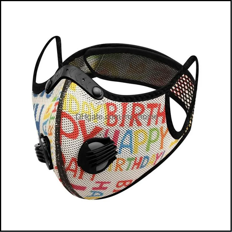 With breathing valve Face Masks Activated carbon mask Dust and wind Keep warm Anti-static Anti-scratch Cycling mask Free Shipping By