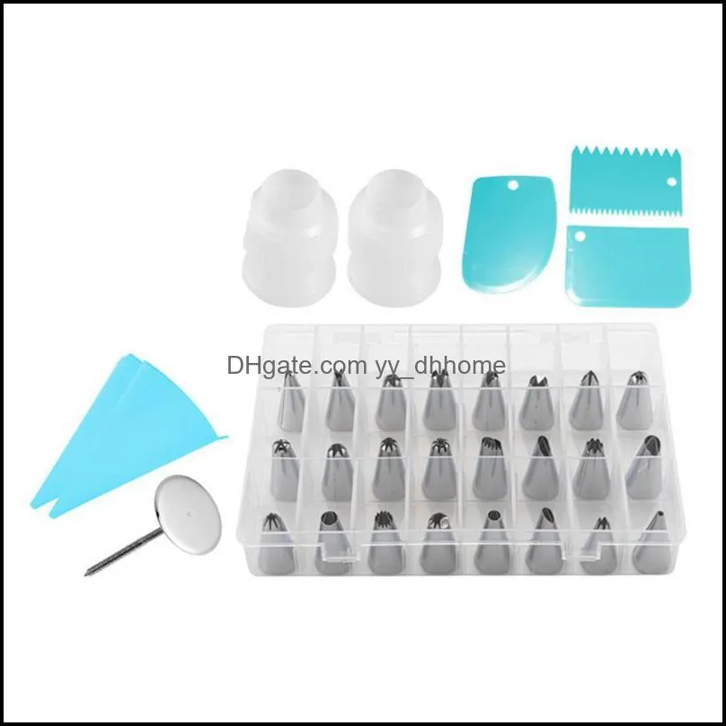 baking & pastry tools icing piping nozzle tips cream cake decorating set stainless steel nozzles cupcake tool