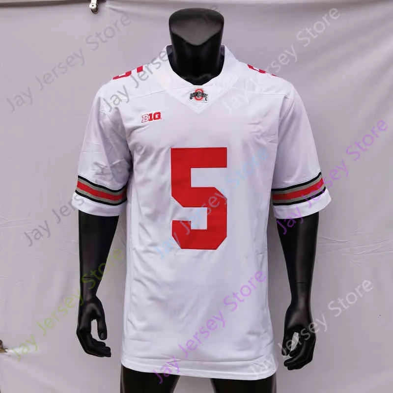 NCAA College Ohio State Buckeyes Football Jersey C.J. Stroud Chris Olave Garrett Eddie George Fields Wilson Teague III Julian Fleming J.T. TUIMOLOAU Jack Sawyer