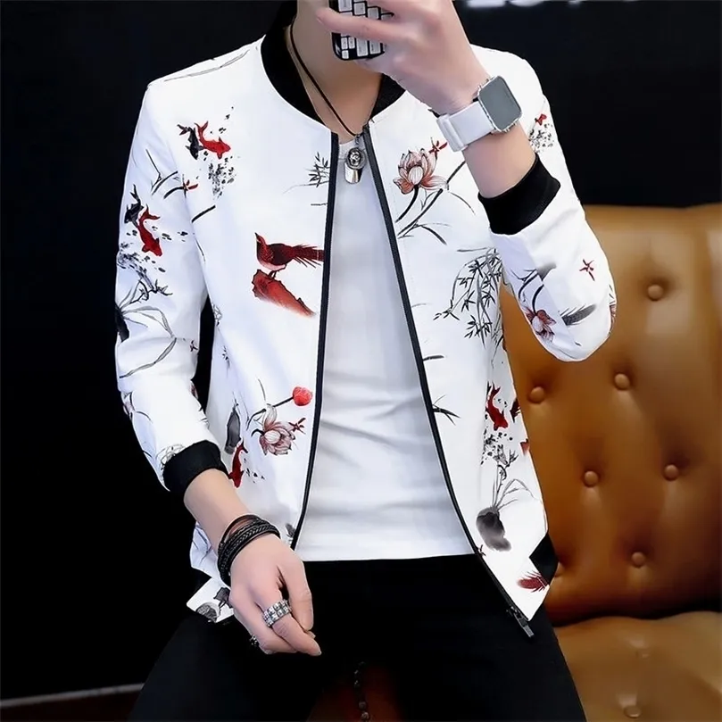 Spring Autumn Mens Bomber Zipper Jacket Male Casual Streetwear Hip Hop Slim Fit Pilot Coat Men kläder M3XL XXXL 220813