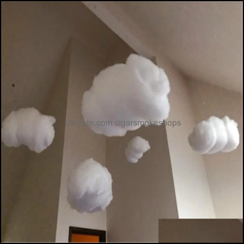 Simulation White 3D three-dimensional romantic Cotton Cloud decorative Wedding Backdrop Props DIY Birthday Party Decorative ornaments