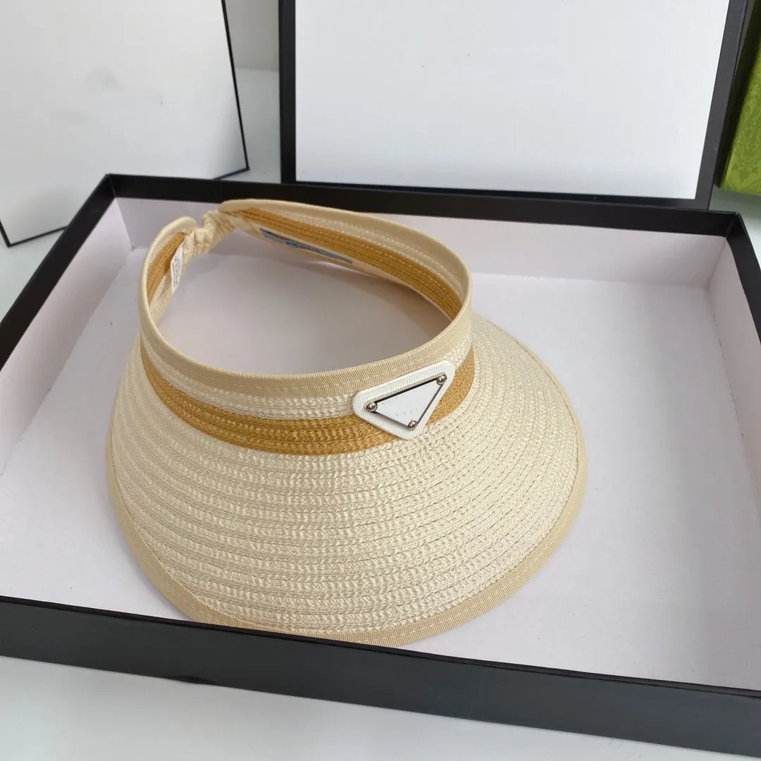 Designer atualizado marca espessa chapéu de sol boné de verão ao ar livre óculos de sol uv ajustável esportes golfe tênis praia bandana sol tecido 296j