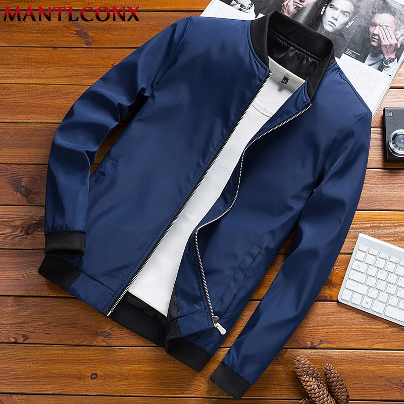 MantlConx Summer Summer Autumn Mens Jacket Round Round Windbreaker Coats Male casacos Jaqueta de beisebol casual jaqueta fina Men Plus Size M4XL 201104