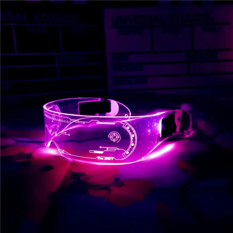 Sonnenbrille LED Licht Leuchtende Elektronische Visier Brille Brillen Prop Für Festival KTV Bar Party Leistung Kinder Erwachsene Geschenke