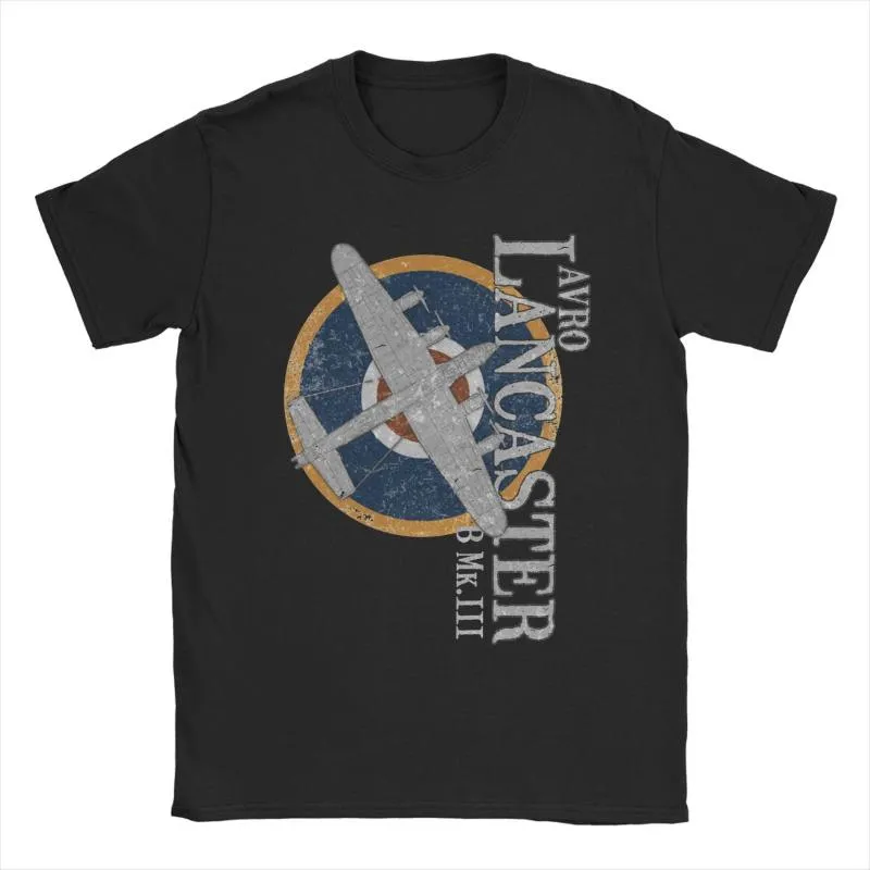 Erkek Tişörtler Avro Lancaster Wwii Bombacı T Shirt Erkek Kadınlar Saf Pamuklu Vintage Crewneck Alfabe Pilot Tees Kısa Kol Giysileri