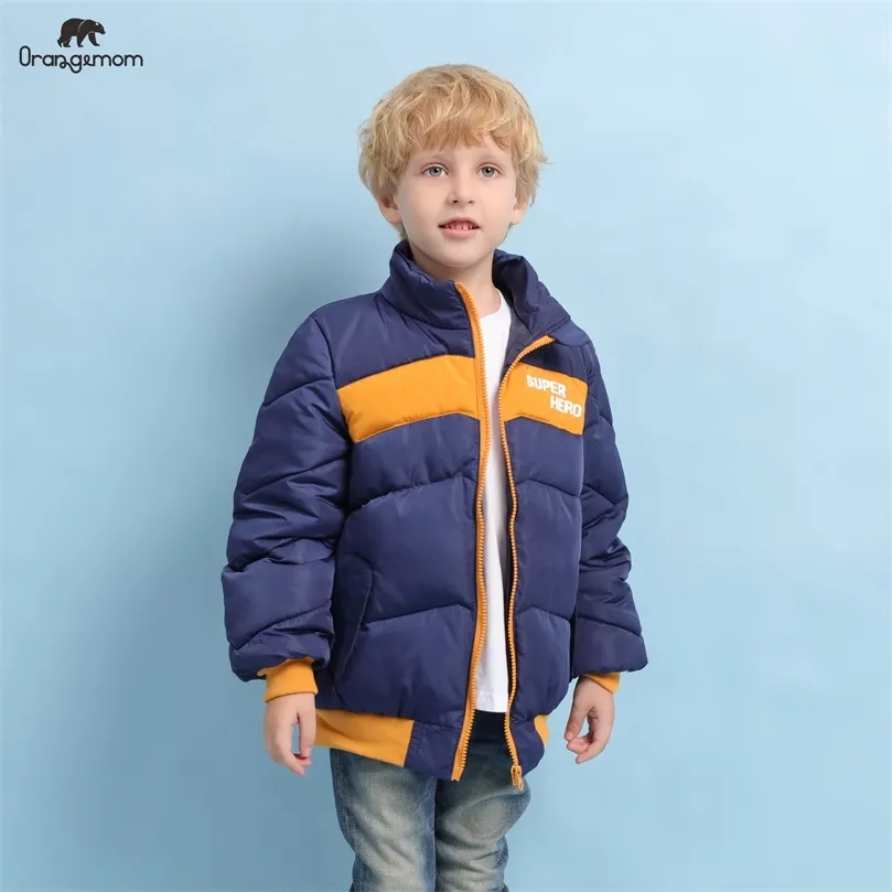 LLEGAR Ropa para niños Niños de invierno Abrigo Niños Chaqueta Gruesa de manga larga Moda Ropa de algodón Abrigo de invierno infantil LJ201127