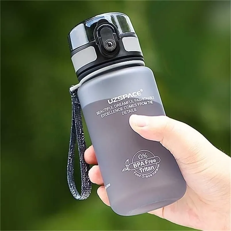 Bouteilles d'eau 350ML sans BPA enfants dessin animé belle Shaker sport boisson ma bouteille Portable étanche écologique verres en plastique 211122