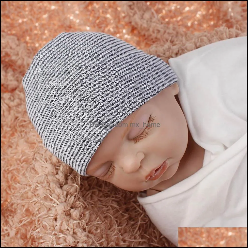 new autumn winter infant baby hat child babies stripe hats soft beanie kids knitted hat 15334